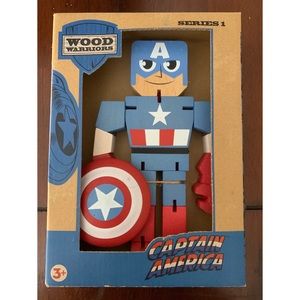 Brand New Wood Warriors Captain America